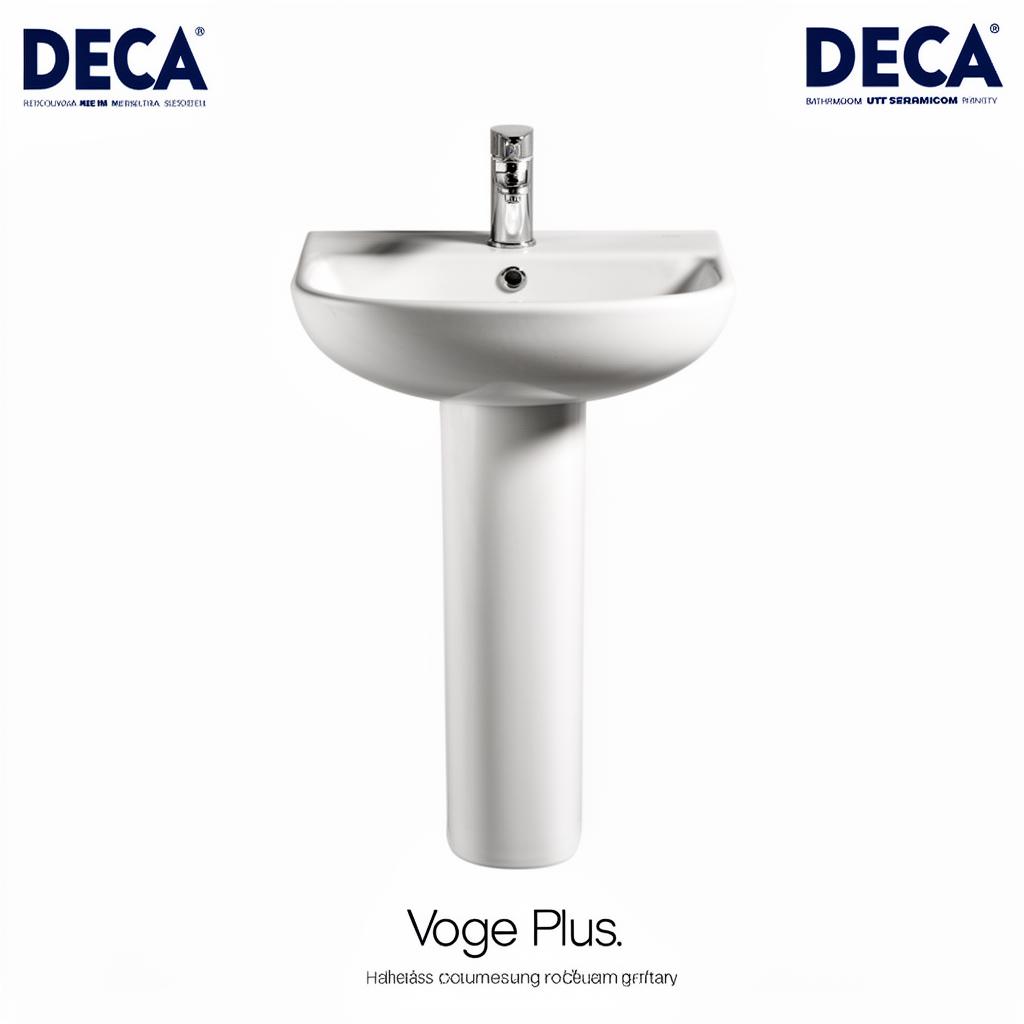 Lavatorio coluna suspensa Deca Vogue plus cor branco