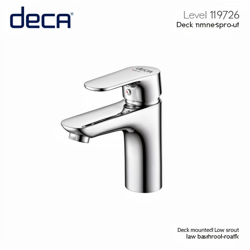 Torneira mesa deca bica baixa level cromado 1197.c26